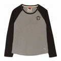 Puma Dame Top Langærmet UK 12 Medium Grey Colourblock Bomuld