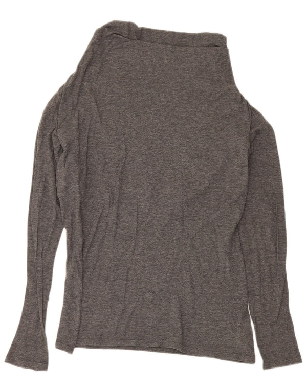 Armani Jeans Dame Top Langærmet EU 44 XL Grå Bomuld