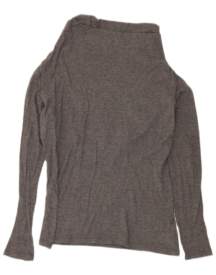 Armani Jeans Dame Top Langærmet EU 44 XL Grå Bomuld