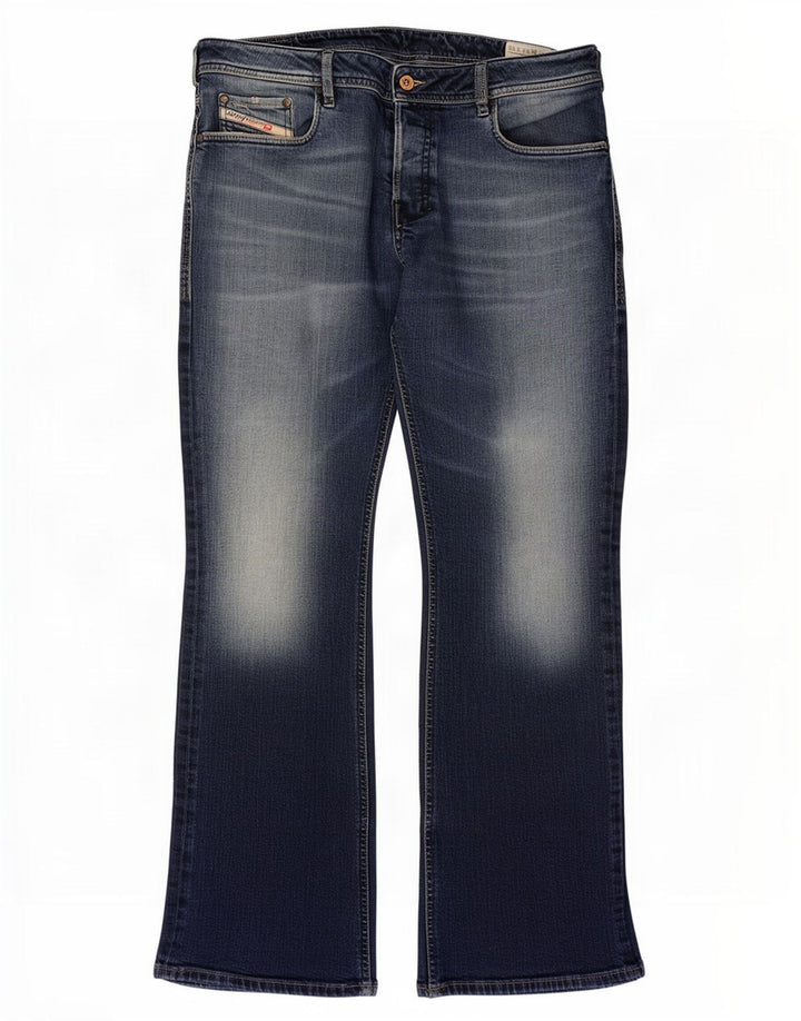 Diesel Herre Bootcut Jeans W34 L30 Marineblå Bomuld