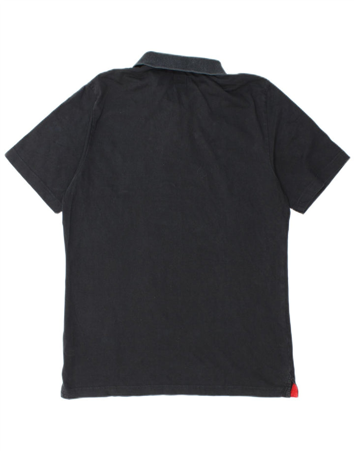 Adidas Poloshirt til mænd Medium Sort Colourblock Bomuld