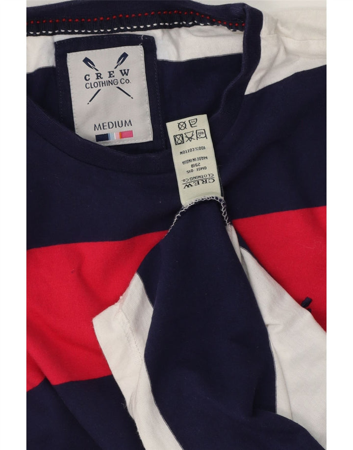 Besætningstøj Herre T-shirt Top Medium Flerfarvet stribet bomuld