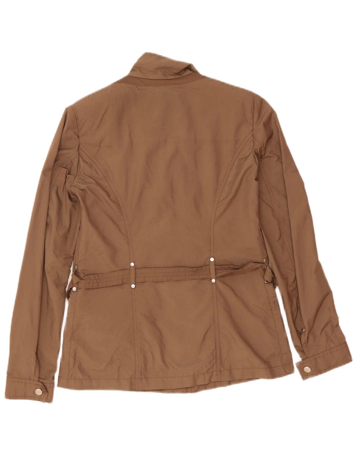 Geox Womens Respira Utility Jacket UK 8 Small Brown Polyester