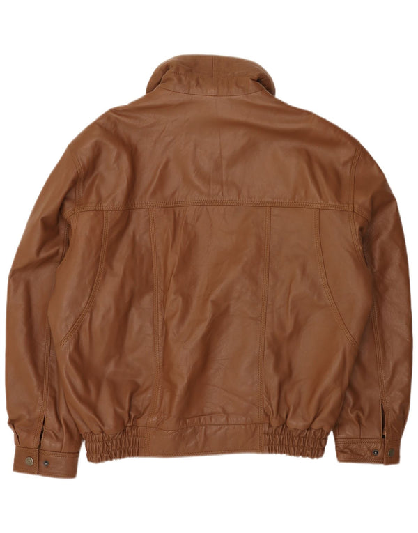 MADDOX Herre læderjakke UK 42 XL Brunt læder
