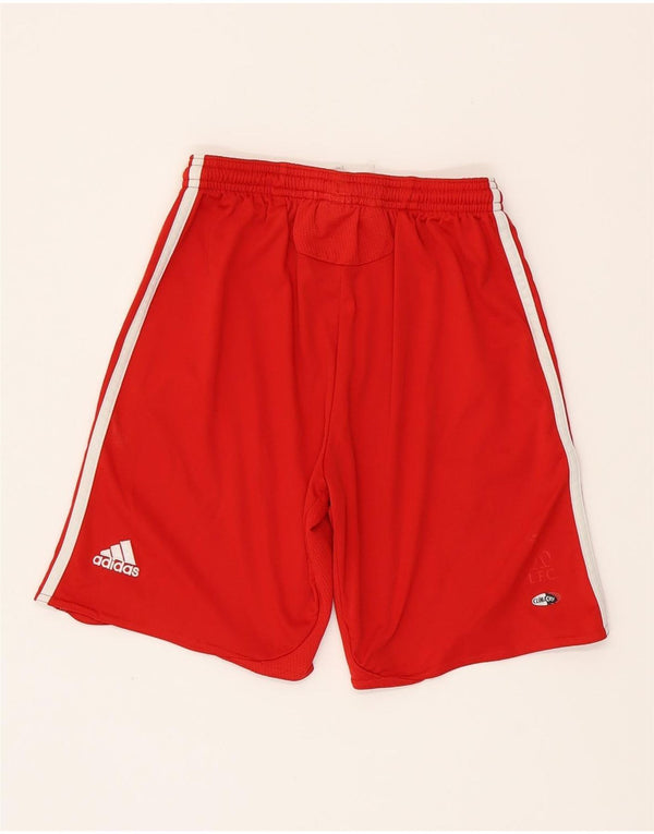 ADIDAS drenge Liverpool grafiske sportsshorts 11-12 år rød polyester