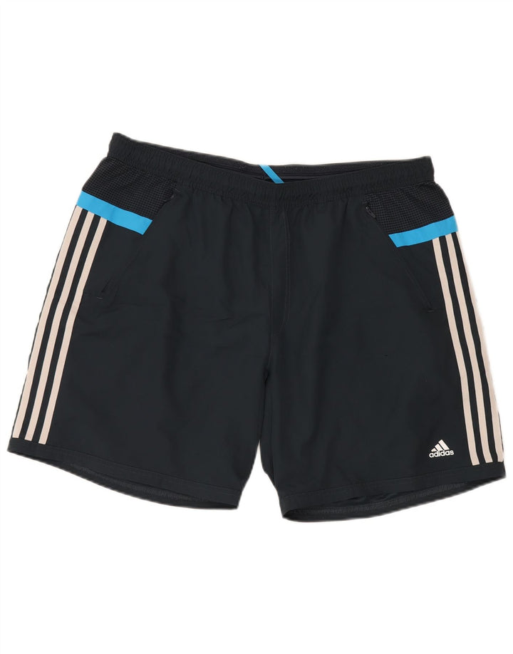 Adidas Herre Climacool Sport Shorts XL Sort Colourblock Polyester