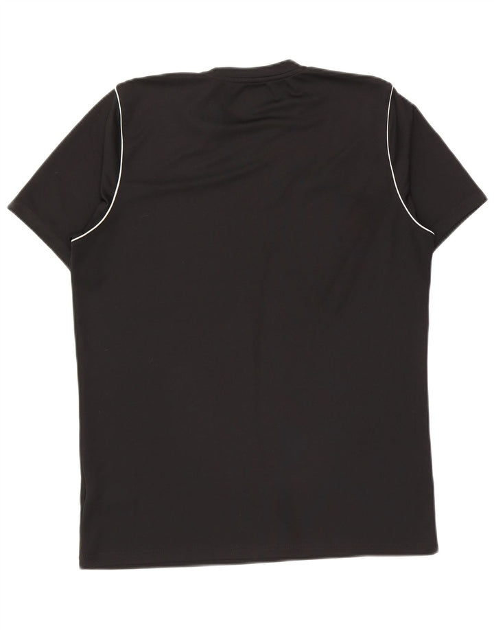 Nike Herre Dri Fit Slim Fit T-shirt Top Stor sort polyester