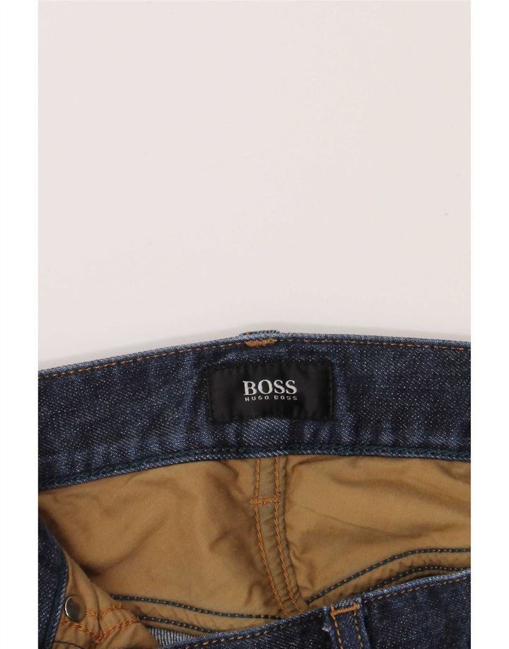 Hugo Boss Straight Jeans til mænd W36 L33 Marineblå