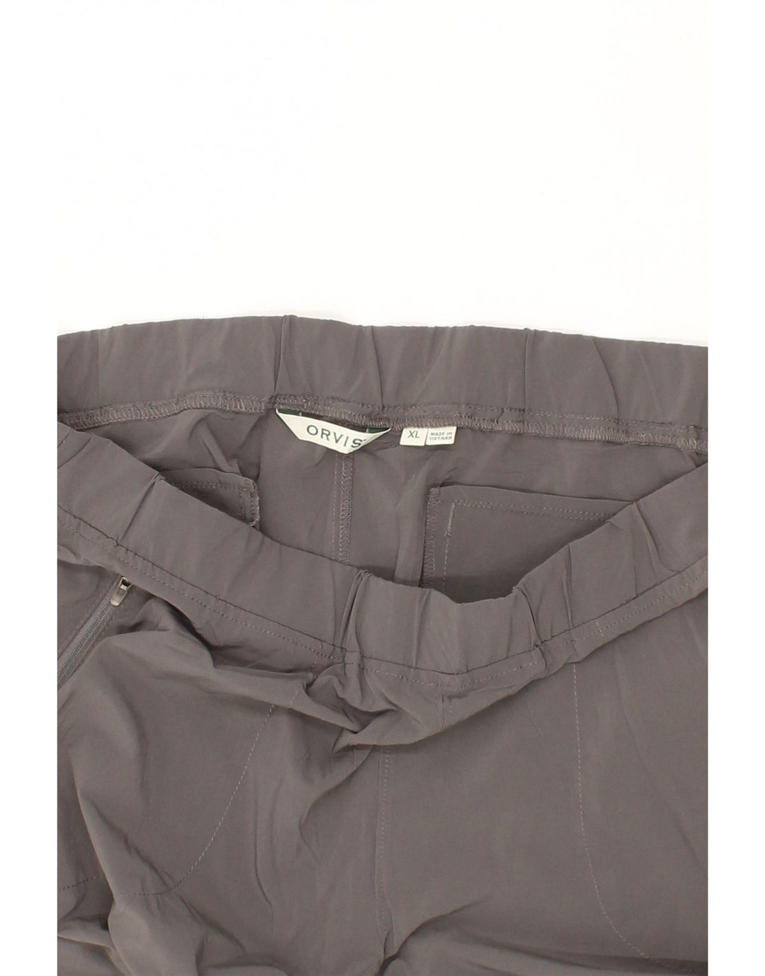ORVIS Womens Slim Trousers UK 18 XL W40 L30 Grey Polyester Vintage Orvis and Second-Hand Orvis from Messina Hembry 