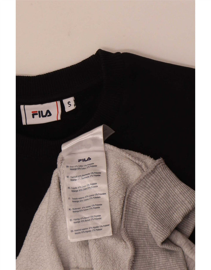 Fila Herre grafisk sweatshirt Jumper Lille flerfarvet Colourblock Bomuld