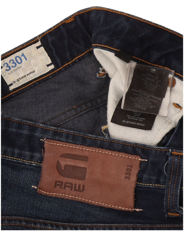 G-Star Slim Jeans til mænd W32 L32 Marineblå bomuld