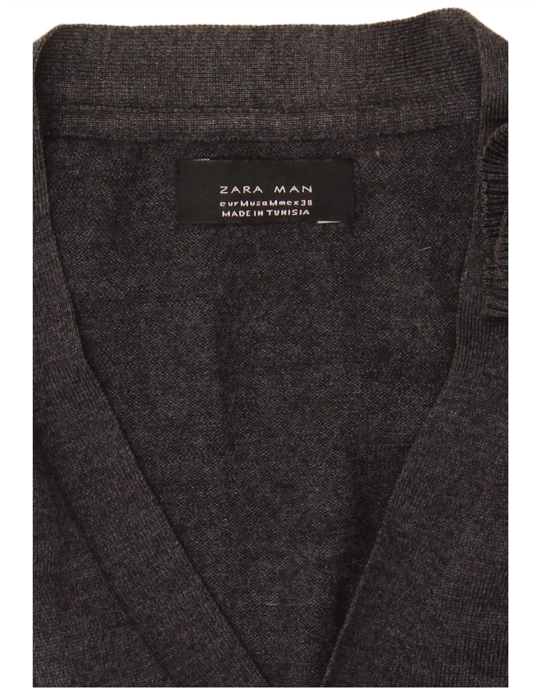 Zara herre cardigan sweater mellemgrå