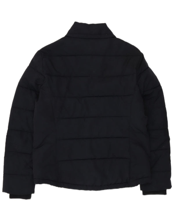 Topshop Dame Polstret Jakke UK 12 Medium Navy Blue