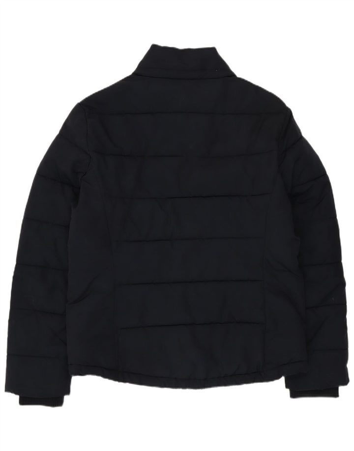 Topshop Dame Polstret Jakke UK 12 Medium Navy Blue