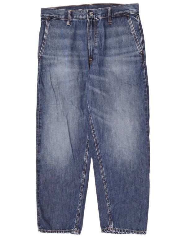 Calvin Klein Mens Tapered Jeans W31 L27 Blue Cotton