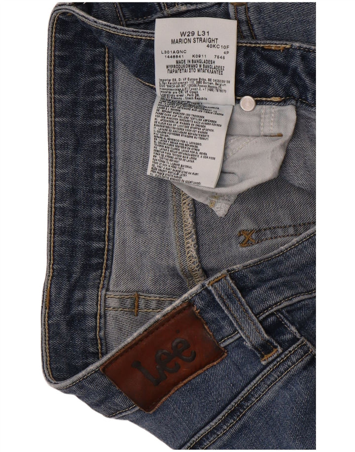 Lee Herre Marion Straight Jeans W29 L31 Blå Bomuld