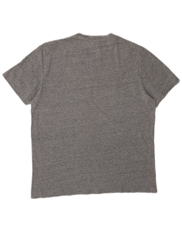Champion Herre Grafisk T-Shirt Top Stor Grå Colourblock