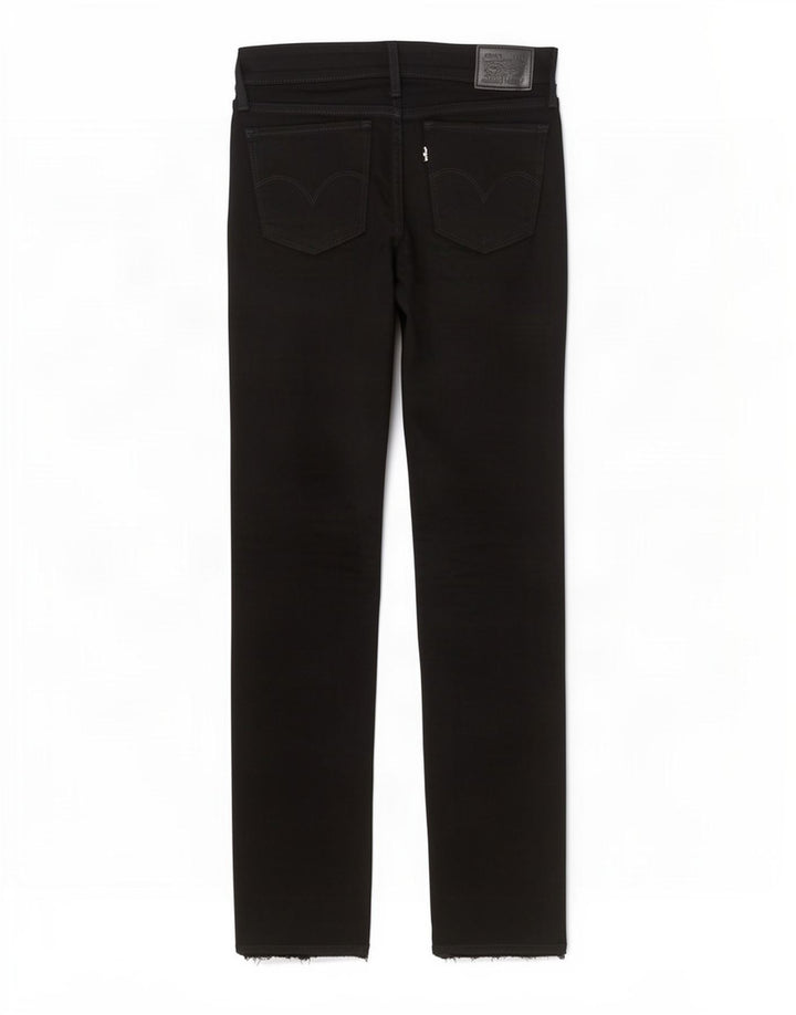 Levi's Dame 712 Slim Jeans W27 L26 Sort