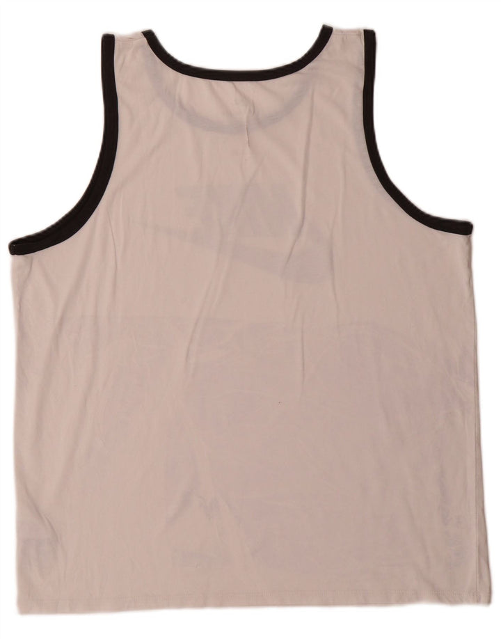 Nike Herre Athletic Cut Grafisk Vest Top Stor Hvid Polyester