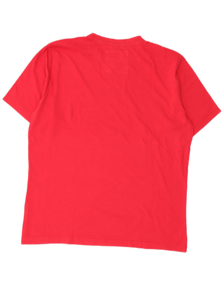 Carrera Herre Grafisk T-Shirt Top XL Rød Bomuld