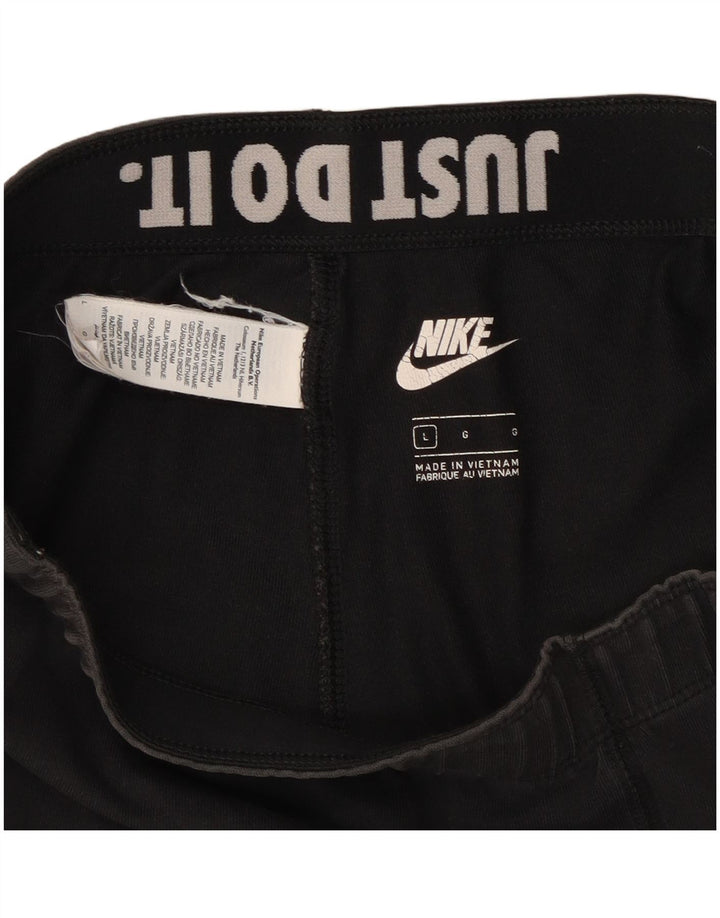 Nike Dame Grafiske Leggings UK 14 Large Black Bomuld