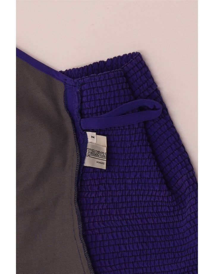 Pancaldi & B Dame Corset Top UK 8 Small Purple Silk