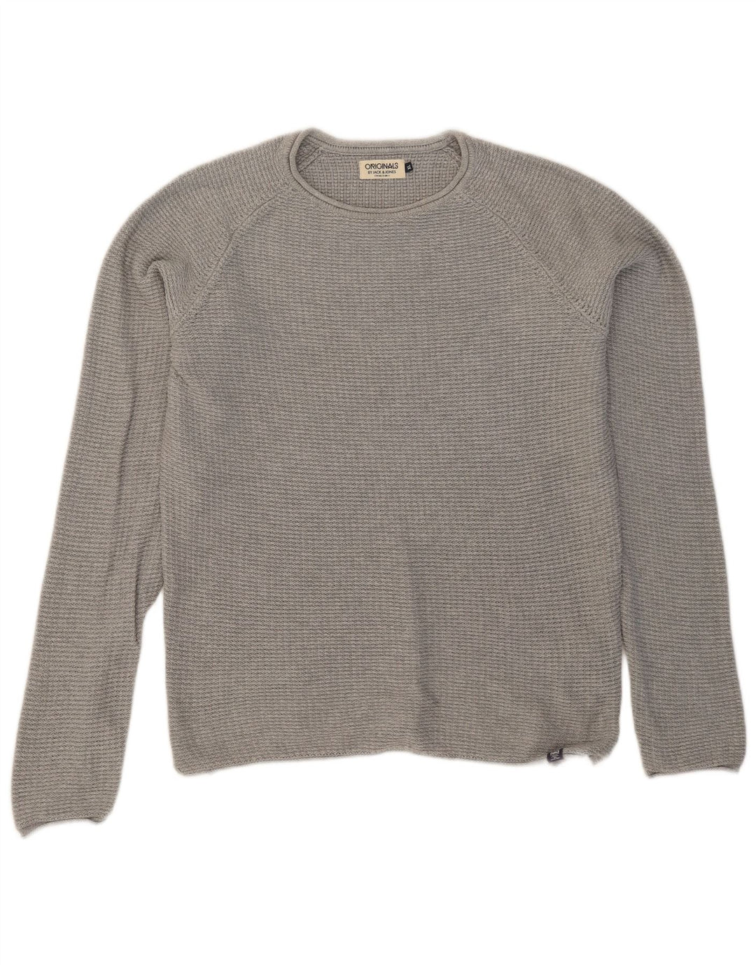 JACK & JONES Herre sweater med rund hals XL Grå bomuld