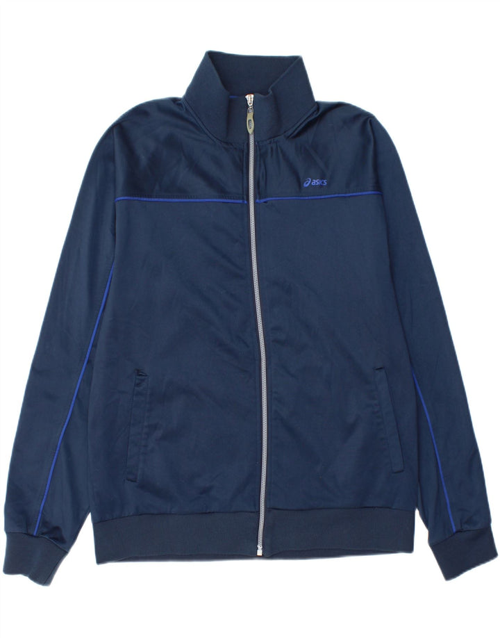 Asics træningsdragt til mænd, topjakke XL marineblå polyester
