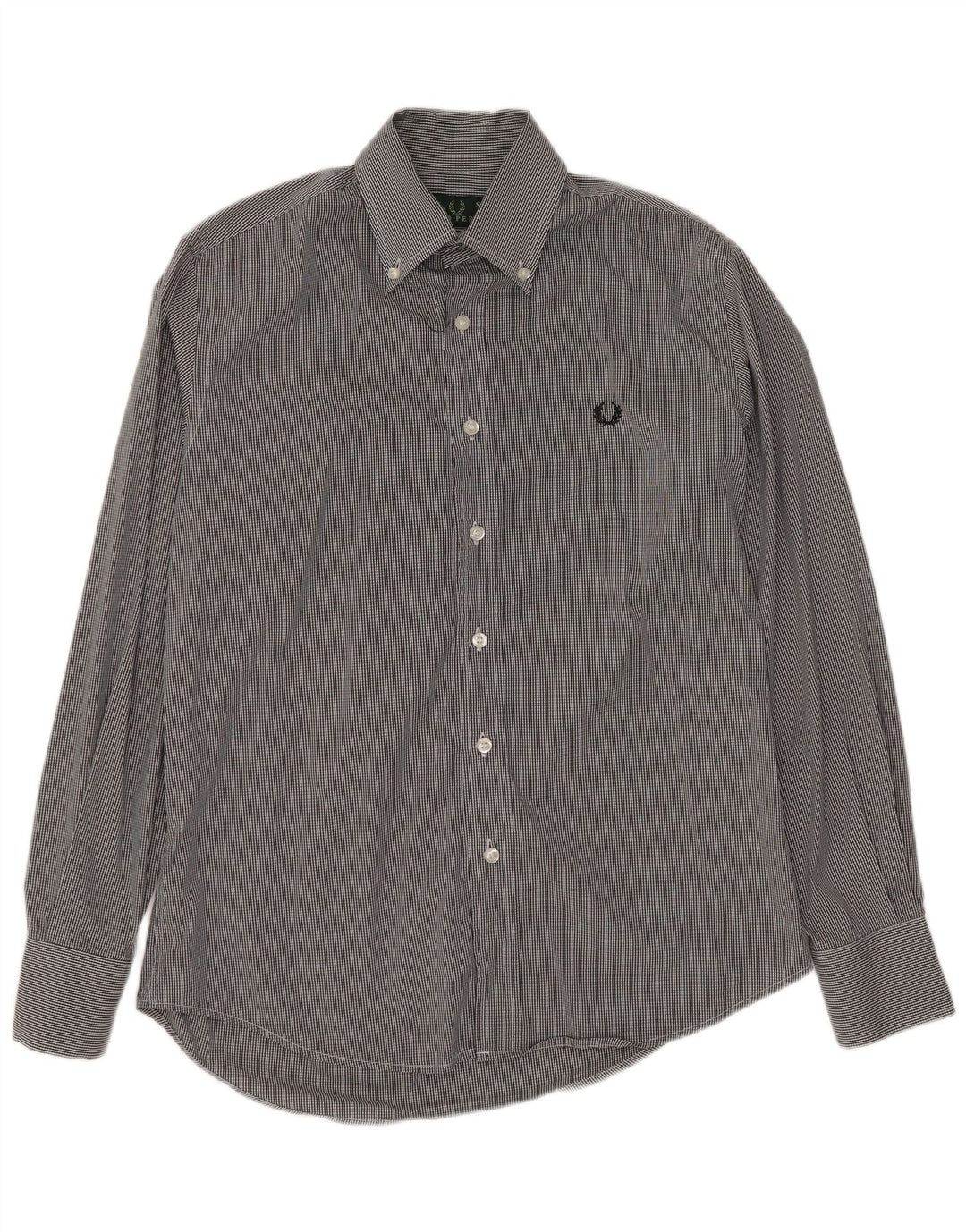 FRED PERRY Herreskjorte Lille sort Gingham