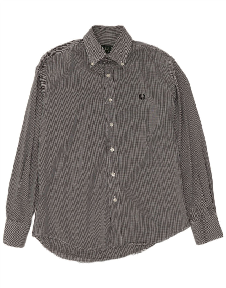FRED PERRY Herreskjorte Lille sort Gingham