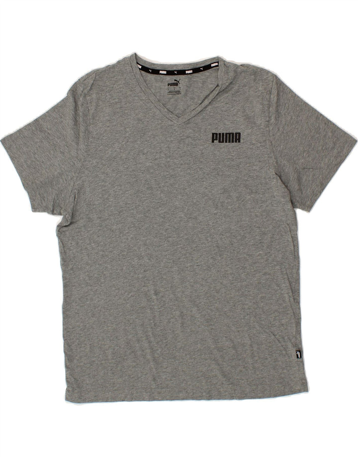 PUMA Mens T-Shirt Top Large Grey Vintage Puma and Second-Hand Puma from Messina Hembry 