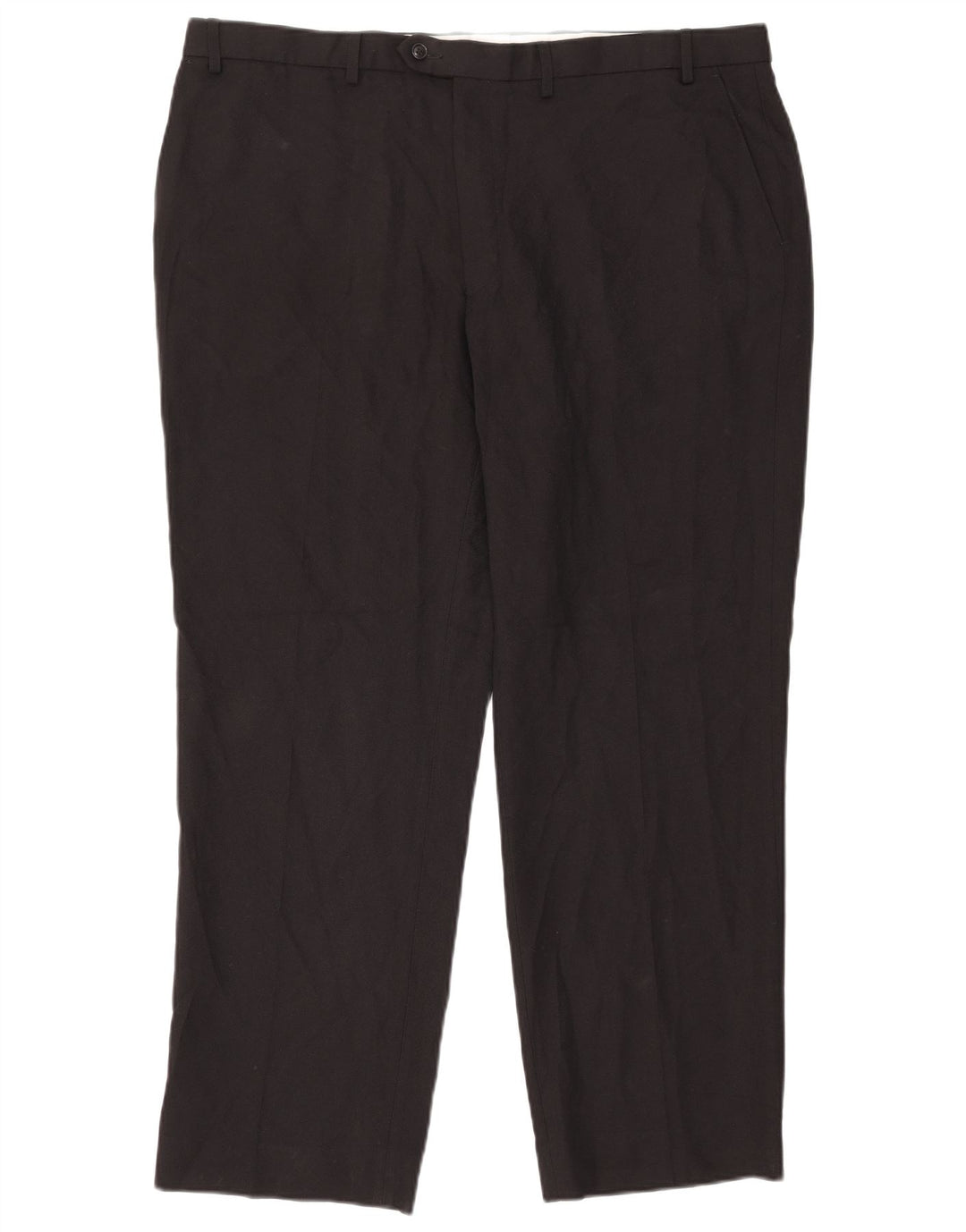 Marks & Spencer Straight Suit bukser til mænd W42 L31 Sort polyester