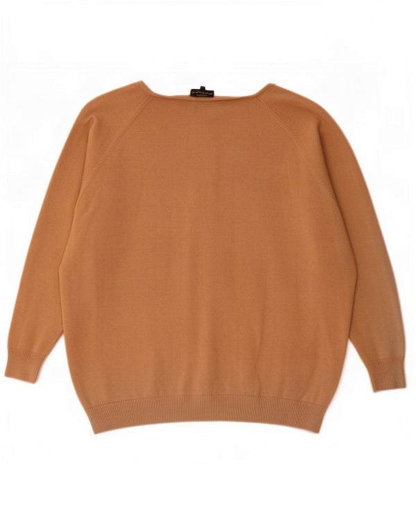 Phase Eight Dame Relaxed Fit V-hals sweater UK 16 Large Brown