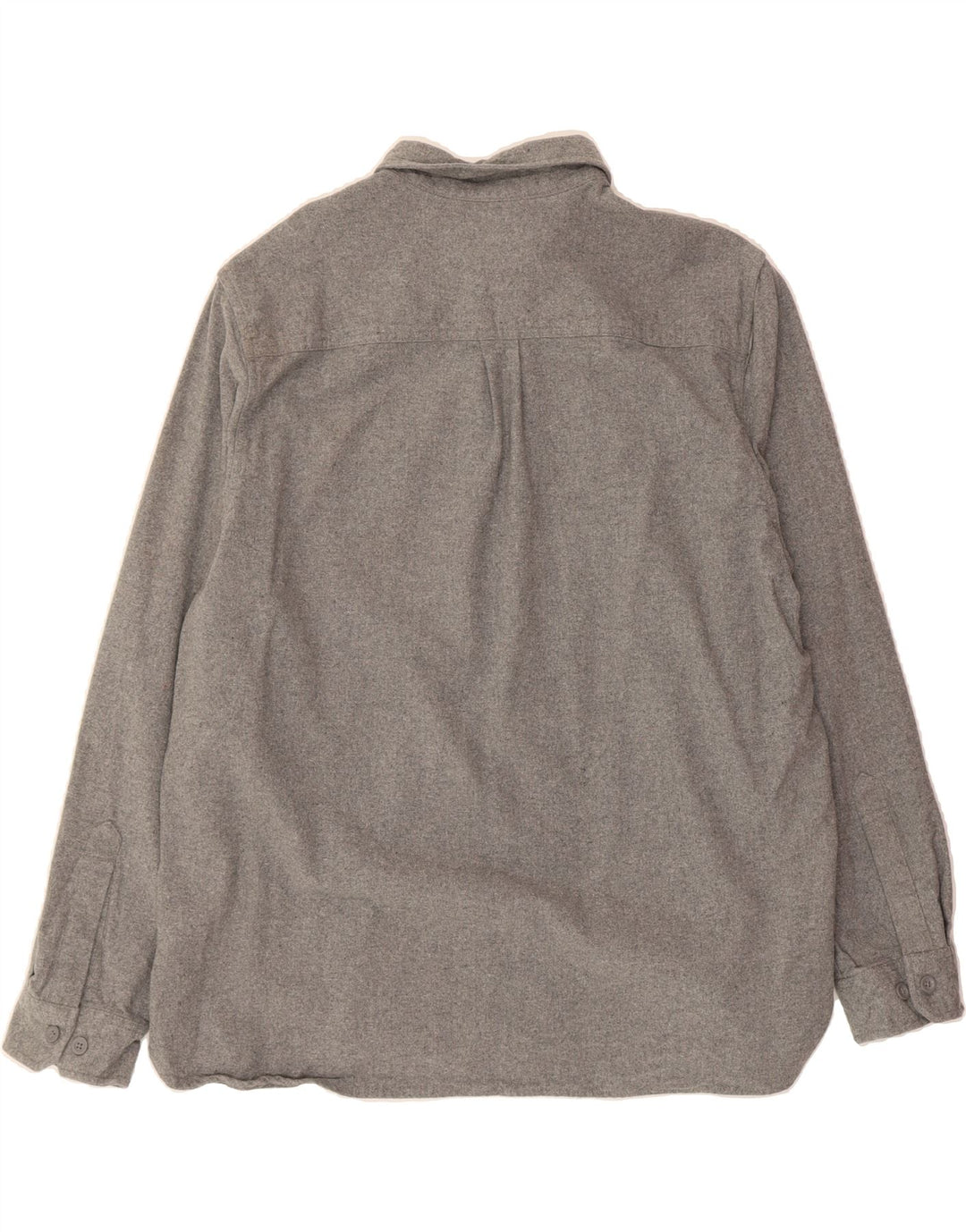 EDDIE BAUER Mens Flannel Shirt 2XL Grey Cotton Vintage Eddie Bauer and Second-Hand Eddie Bauer from Messina Hembry 