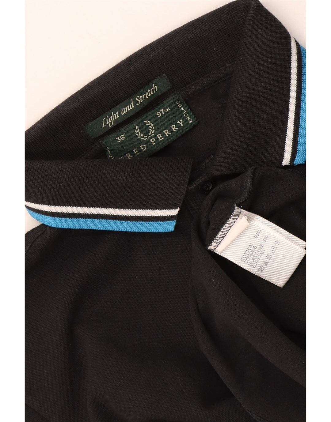 Fred Perry Herre poloshirt Lille sort stribet bomuld