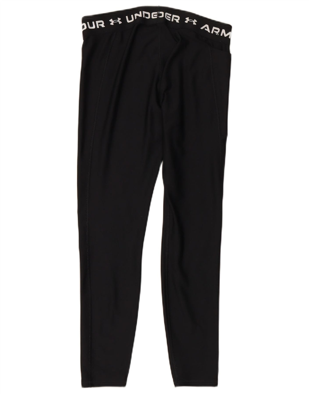 UNDER ARMOUR Grafiske Leggings til kvinder UK 14 Stor sort polyester