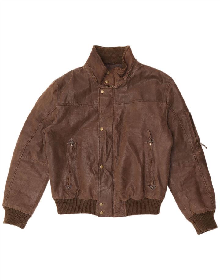 Conbipel Herre Bomber Ruskindsjakke IT 54 XL Brunt Læder