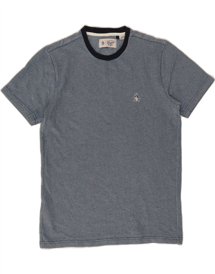 PENGUIN Mens T-Shirt Top Small Blue Cotton Vintage Penguin and Second-Hand Penguin from Messina Hembry 