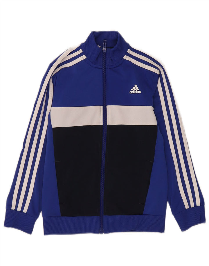 Adidas Træningsdragt Topjakke til drenge 7-8 år Blå Colourblock Polyester