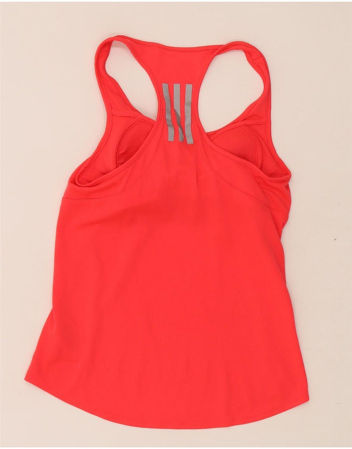 Adidas Dame Climalite Vest Top UK 8/10 Small Red Polyester