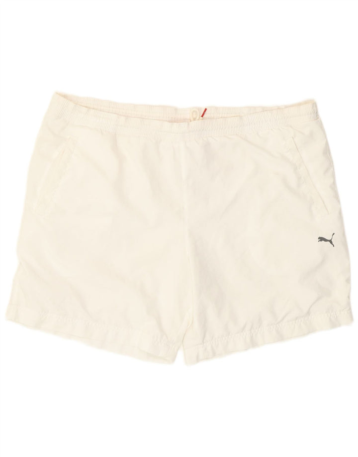 Puma Herre Sportshorts Store Hvide Polyester