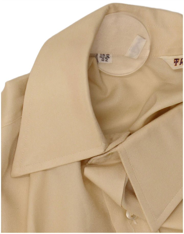 Vintage herreskjorte str. 42 16 1/2 Large Yellow