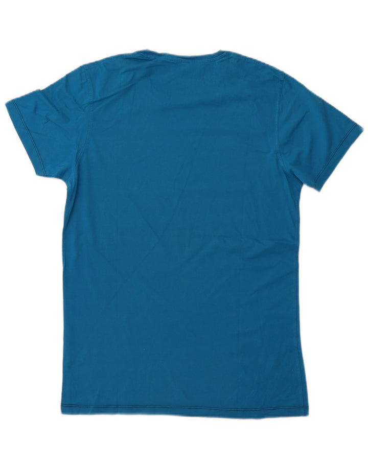 JACK & JONES Herre Grafisk T-Shirt Top Stor Blå Bomuld