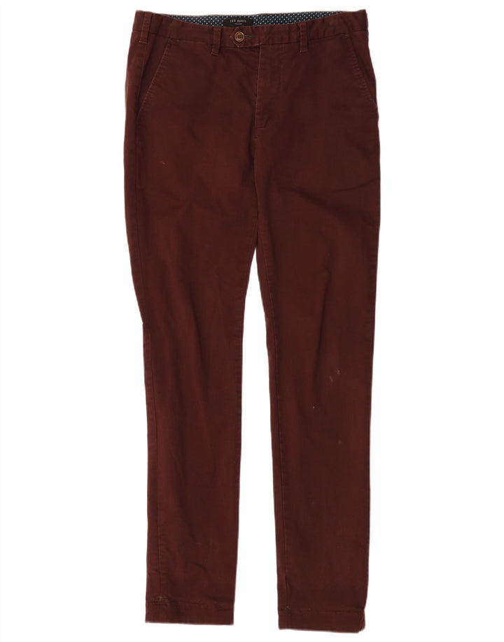 Ted Baker Herre Slim Suit Bukser W30 L31 Brun Bomuld