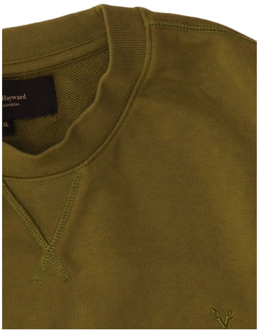 Douglas Hayward Herre Sweatshirt Jumper XL Khaki Bomuld