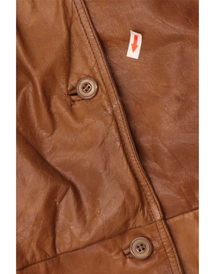 Lepegro Dame Oversized Læderjakke EU 44 XL Brun