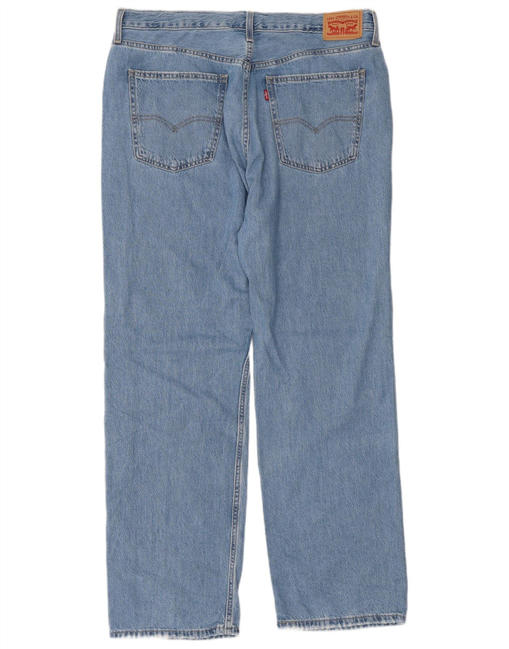 Levi's Dame Low Pro Straight Jeans W32 L31 Blå Bomuld