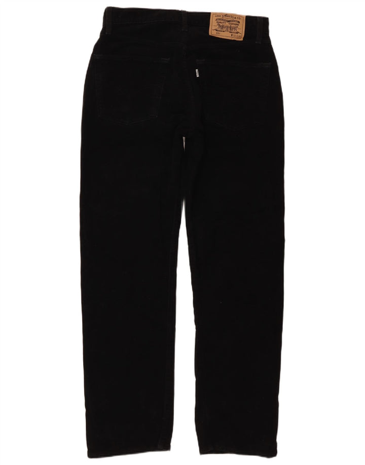 Levi's Herre 551 lige jeans W32 L30 sort bomuld