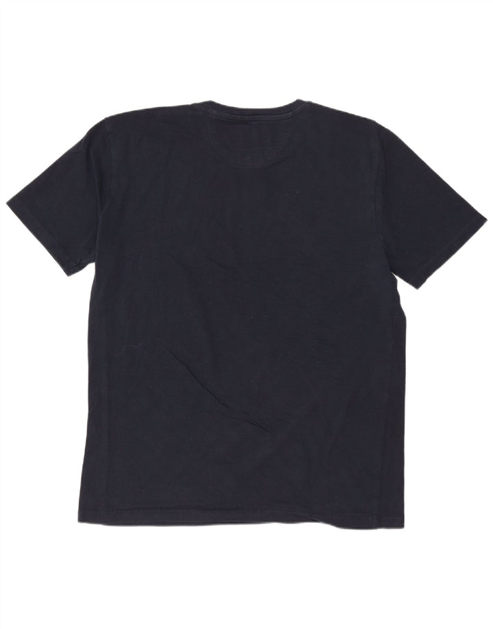 ZARA Herre Slim Fit T-Shirt Top XL Marineblå