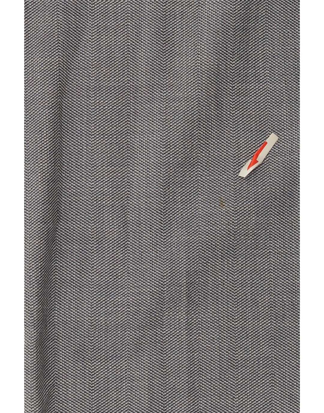 Zara Dame Slim Suit Bukser EU 40 Medium W30 L27 Grå Chevron Polyester